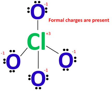 high formal charge in clo4-