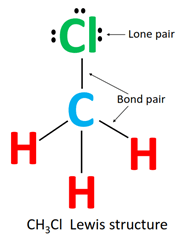 lone pair and bond pair in ch3cl lewis structure