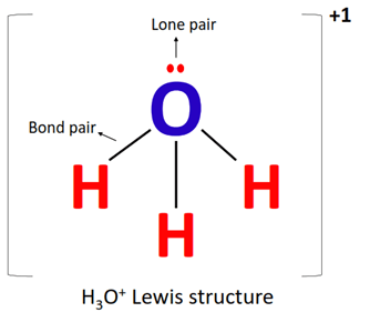 lone pair and bond pair in h3o+ lewis structure