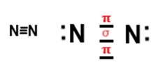 sigma and pi bonds in N2