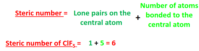 steric number for clf5 hybridization