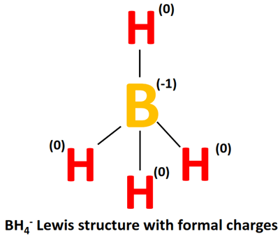 BH4- lewis structure with formal charge