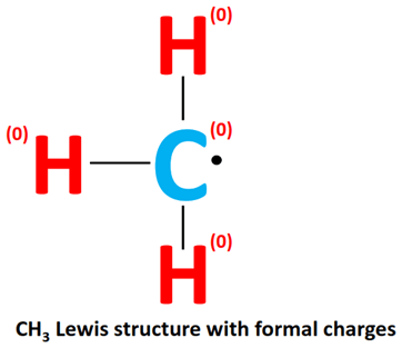 CH3 lewis structure with formal charge
