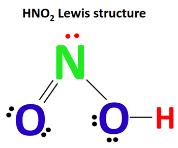 HNO2 lewis structure