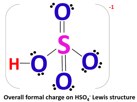 HSO4- formal charge