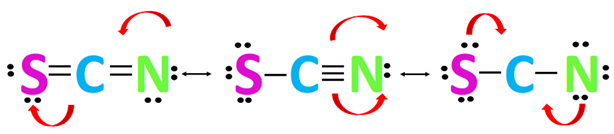 How many resonance forms are possible for drawing the Lewis structure of SCN-