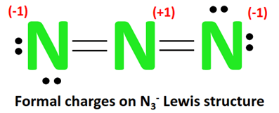 N3- lewis structure with formal charge