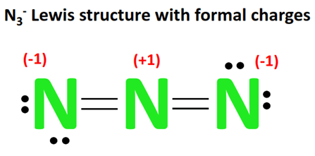 N3- lewis structure with formal charge