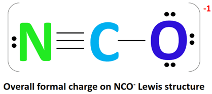 NCO- formal charge