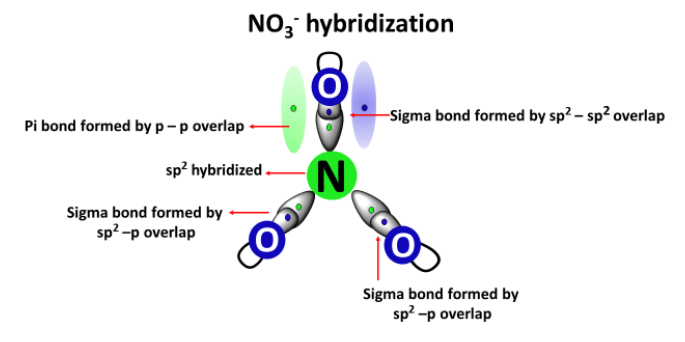 NO3- hybridization