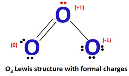 O3 lewis structure with formal charge