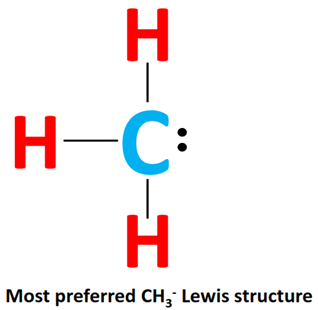 best stable ch3- lewis structure