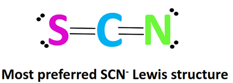 best stable scn- lewis structure