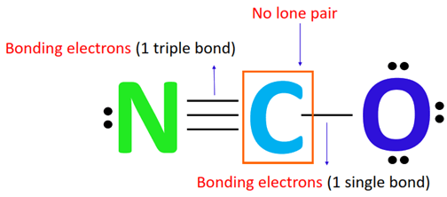 calculating formal charge on carbon atom in NCO-