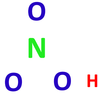central atom in hno3