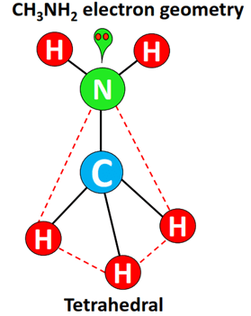 ch3nh2 electron geometry