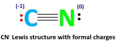 cn- lewis structure with formal charge