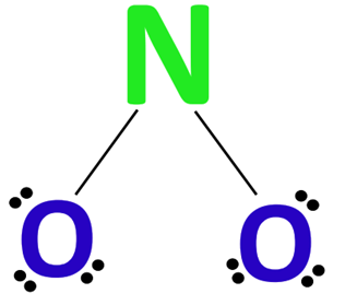 complete octet of outer atom in no2-