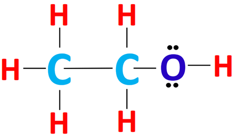 complete octet of outer atoms in c2h5oh