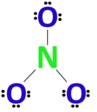 complete octet of outer atoms in no3