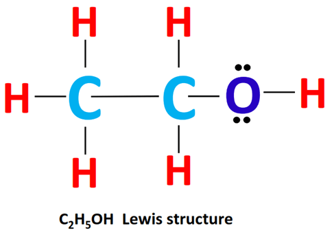 ethanol (c2h5oh) lewis structure