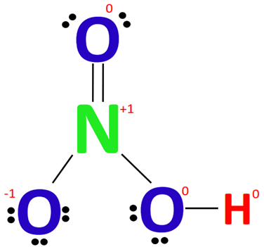 formal charge in hno3 lewis structure