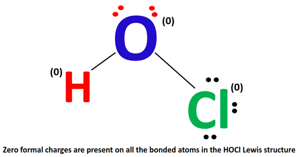 formal charge in hocl lewis structure