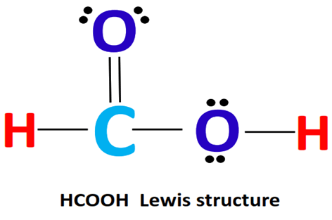 formic acid (HCOOH) lewis structure