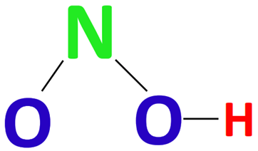 hno2 skeletal structure