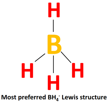 most stable BH4- lewis structure