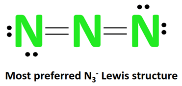 most stable N3- lewis structure