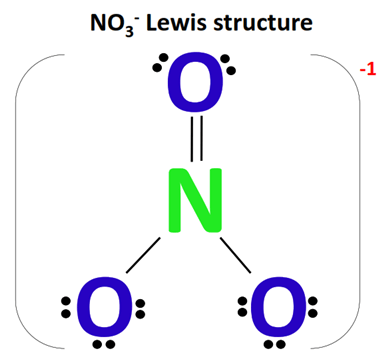 nitrate ion (no3-) lewis structure