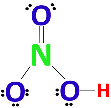 nitric acid lewis structure