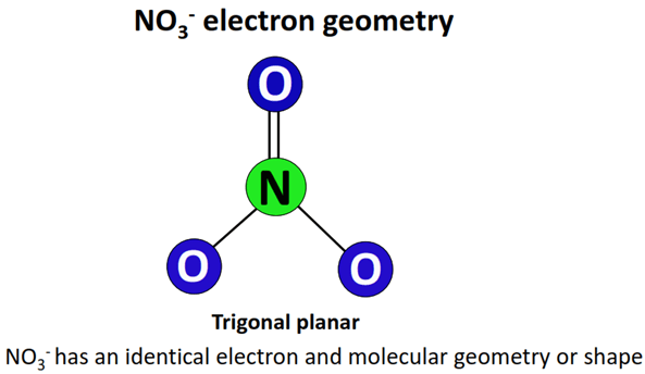 no3- electron geometry