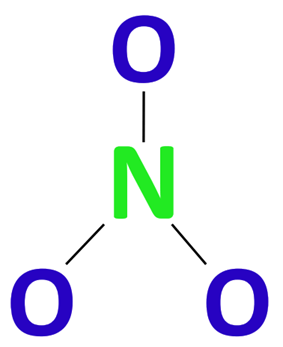 no3 skeletal structure