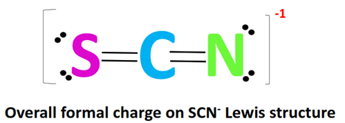 overall formal charge on scn- lewis structure