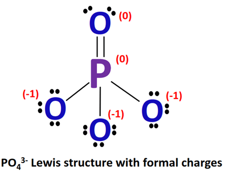 po43- lewis structure with formal charge