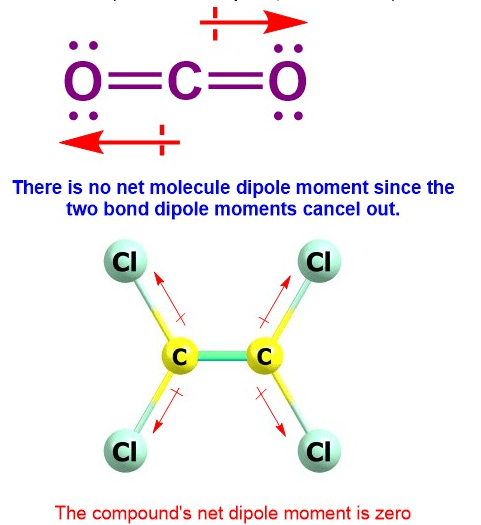polarity of c2cl4 vs co2