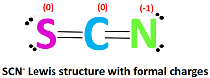 scn- lewis structure with formal charge