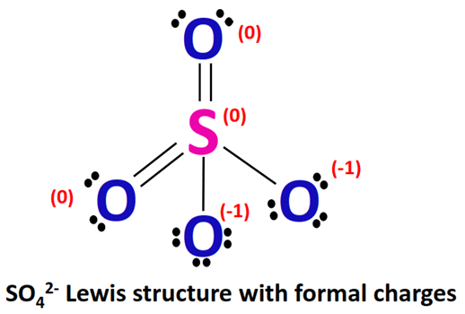 so42- lewis structure with formal charge