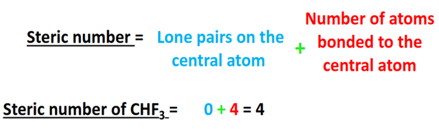 steric number for chf3 hybridization