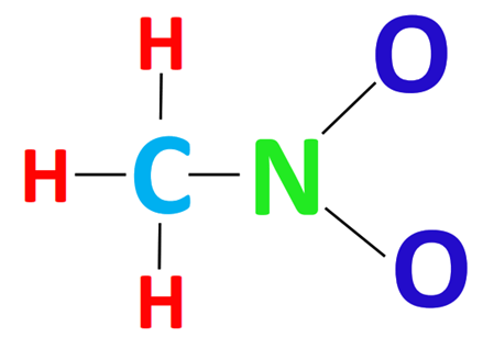 ch3no2 skeletal structure