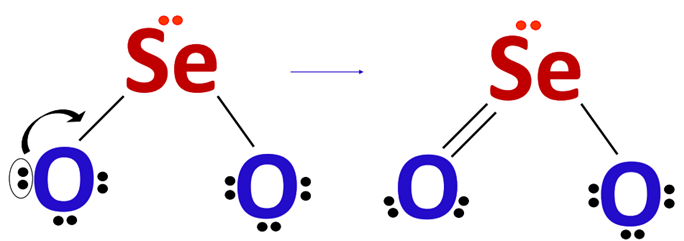 complete octet of central atom in seo2