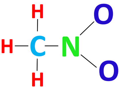 complete the octet of hydrogen atom in ch3no2