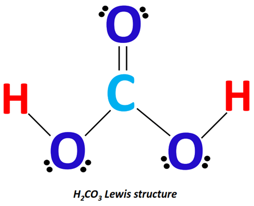 h2co3 lewis structure