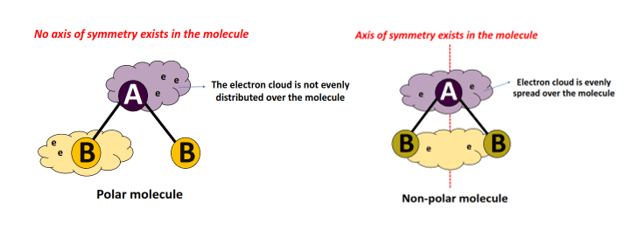 polar vs nonpolar molecules