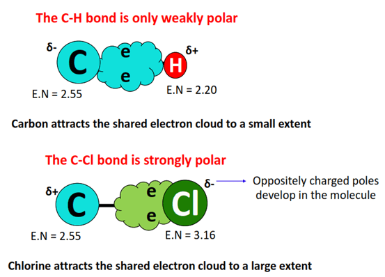 polarity of bonds in ch3cl