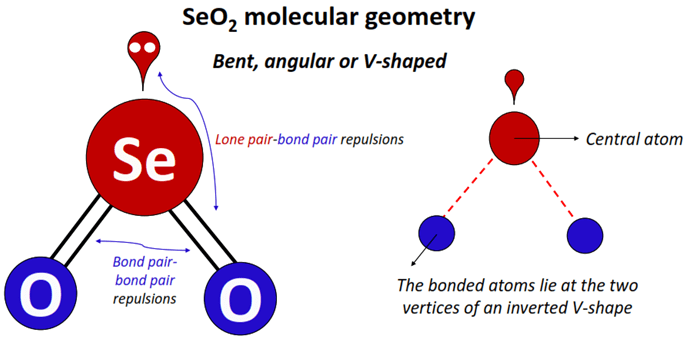 seo2 molecular geometry or shape