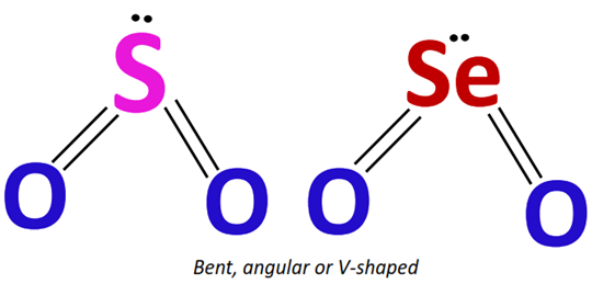 shape of seo2 vs so2