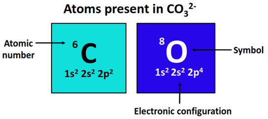 atom present in co32-